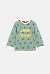 Sweat molleton vert bébé garçon