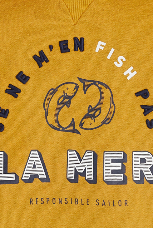 Sweatshirt mit Schriftzug Gelb Jungen 2