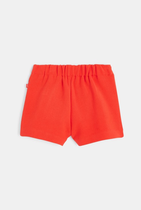 Shorts mit Stoffbahnen in Rockoptik Rot Baby Mädchen 2