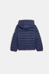 Wasserabweisende leichte Steppjacke mit Kapuze Blau Jungen 4