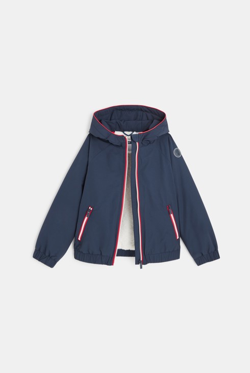 Gefütterte Jacke mit Kapuze Blau Jungen 2