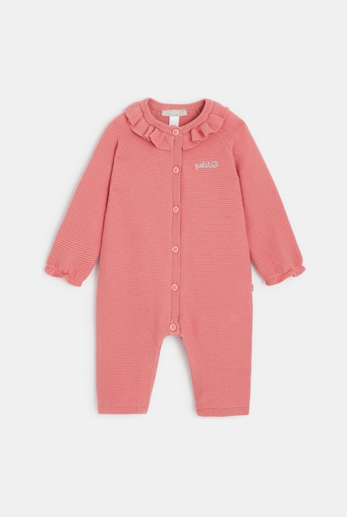 Jumpsuit aus modischem Strick Rosa Geburt 1
