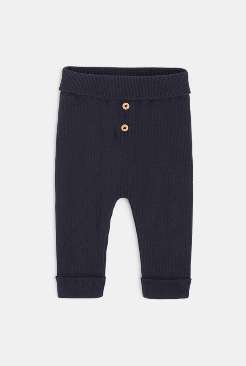 Pullover und Strickhose mit Bärenmotiv Blau Geburt 2