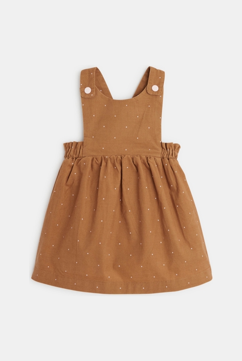 Samtkleid und Body Braun Geburt 1