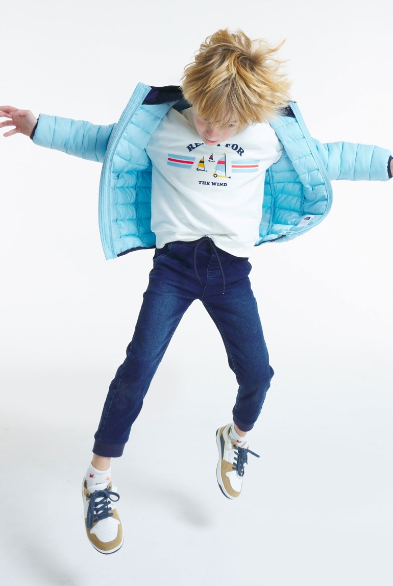 Joggingbroek van jeans blauw jongen 1