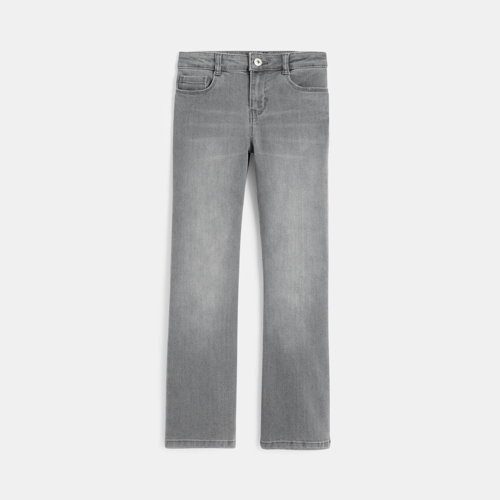 Jean Flare Gris Fille - Denim Gris - 14A - OKAIDI