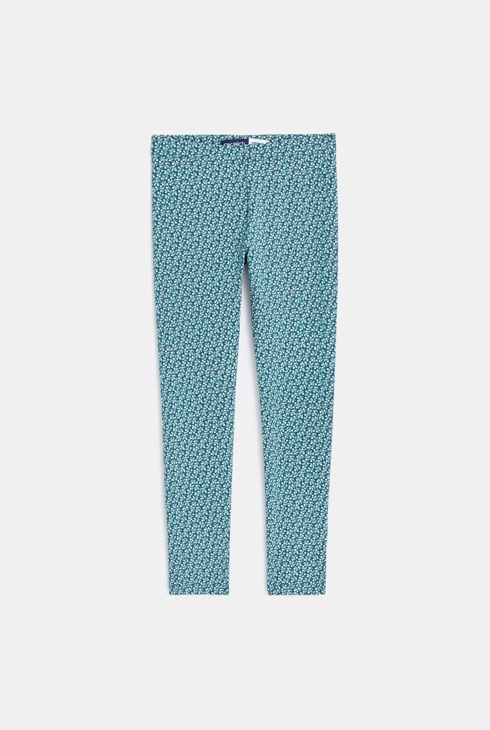 Leggings mit Allover-Print Grün Mädchen 1