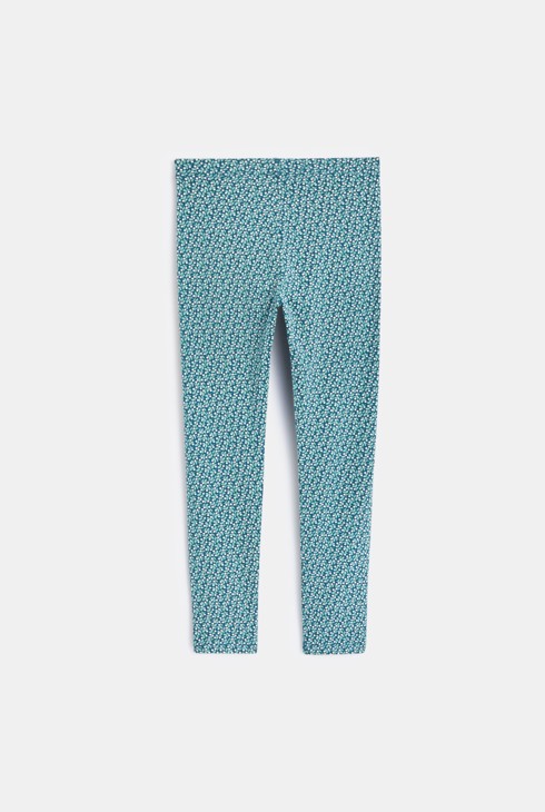 Leggings mit Allover-Print Grün Mädchen 2