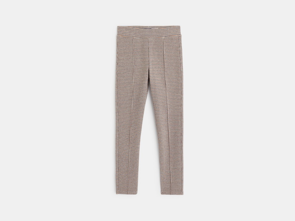 Jeggings in jersey milano blu bambina 1