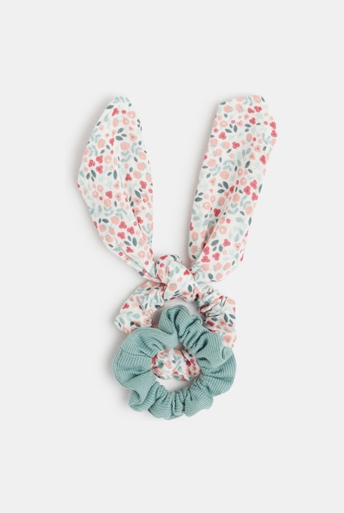 Haargummi (2er-Pack) Grün Mädchen 1