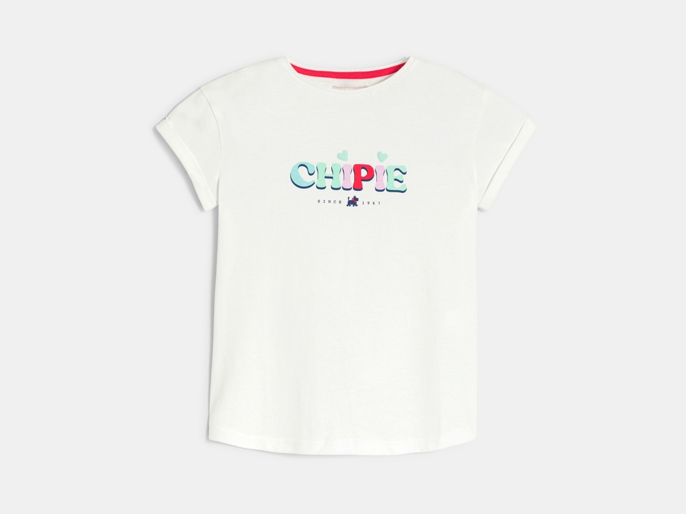 Weisses Chipie-T-Shirt für Mädchen 1