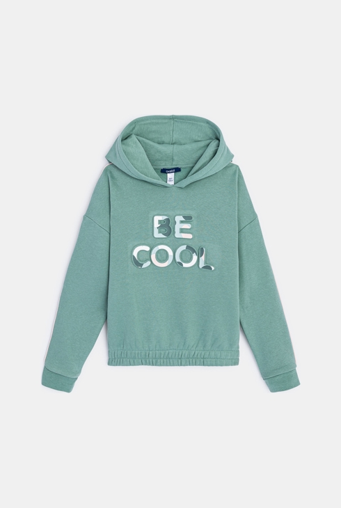 Sweatshirt mit Kapuze Grün Mädchen 1