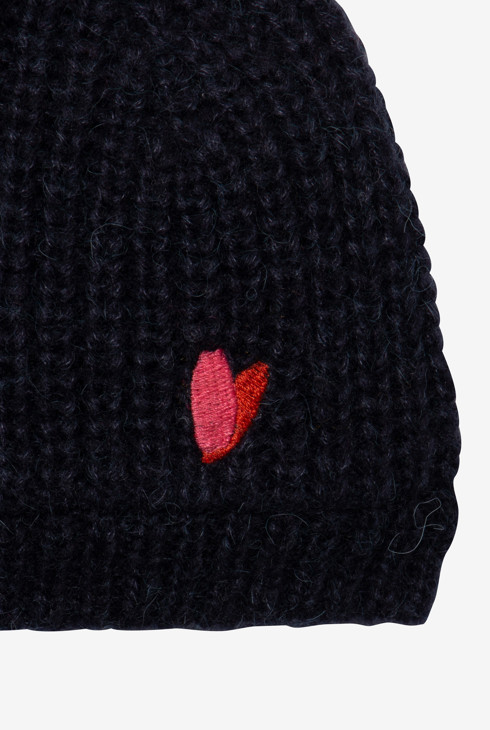 Bonnet bébé fille marine pompon rouge Catimini 2