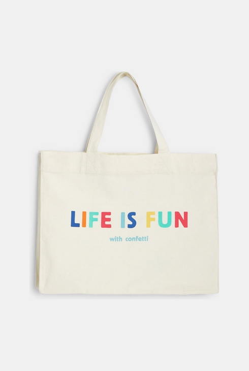 Tote bag CONFETTI bianco mista 1