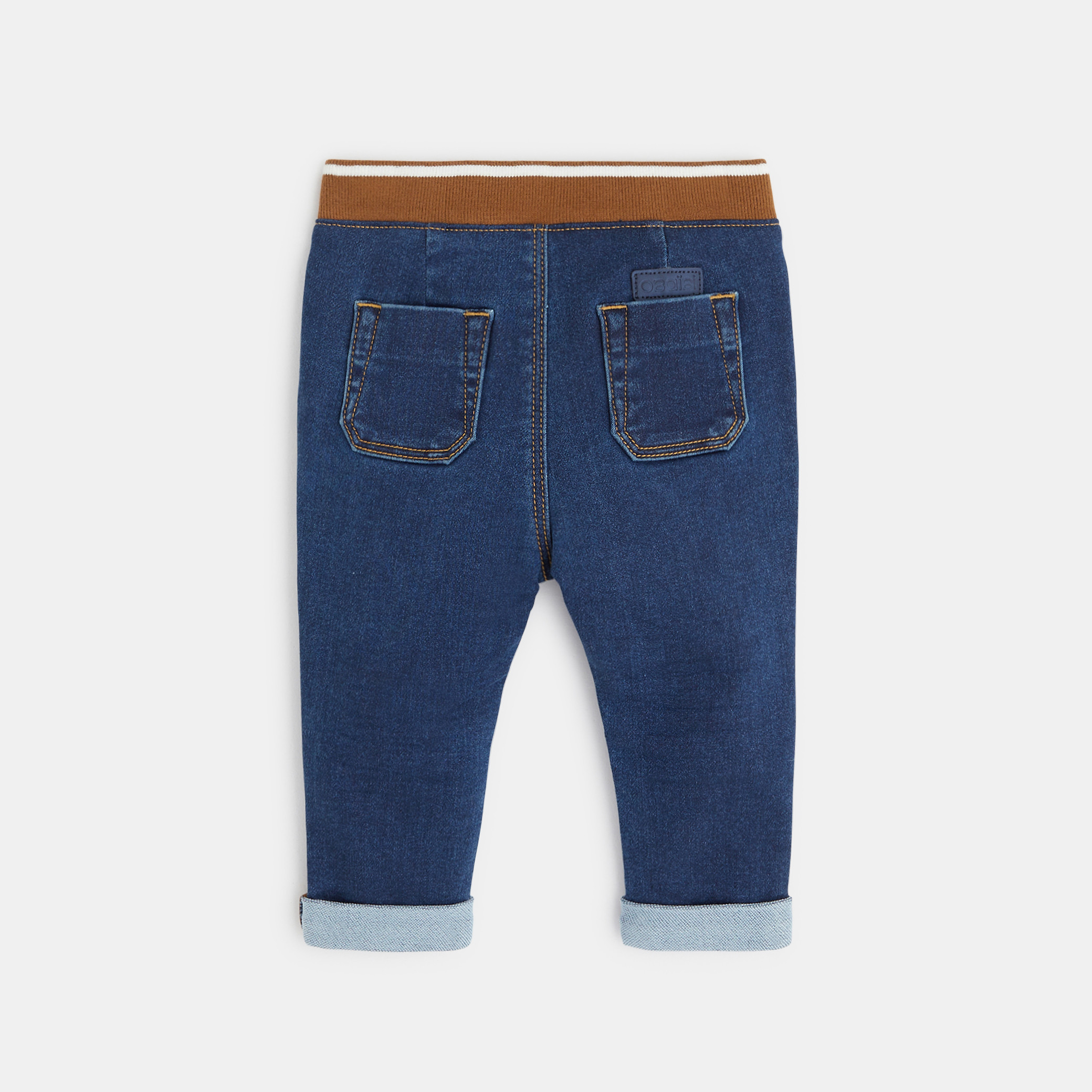 Knitlook denim trousers Okaïdi & Obaïbi