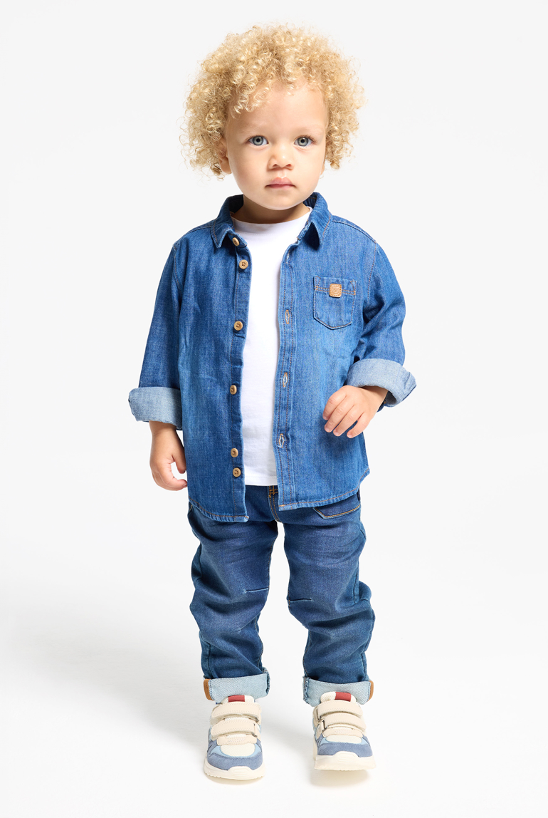 Jean confort ultra stretch bleu bébé garçon 1