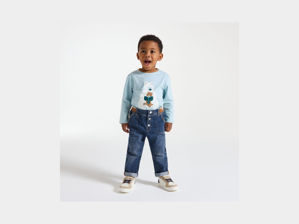 Jean confort ultra stretch bleu bébé garçon 1