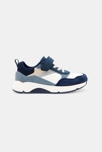 Running dadshoes lacets et scratch bleu garçon