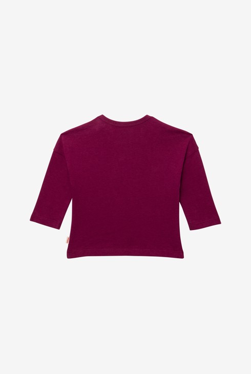 T-shirt bébé violet à message en coton recyclé Catimini 2