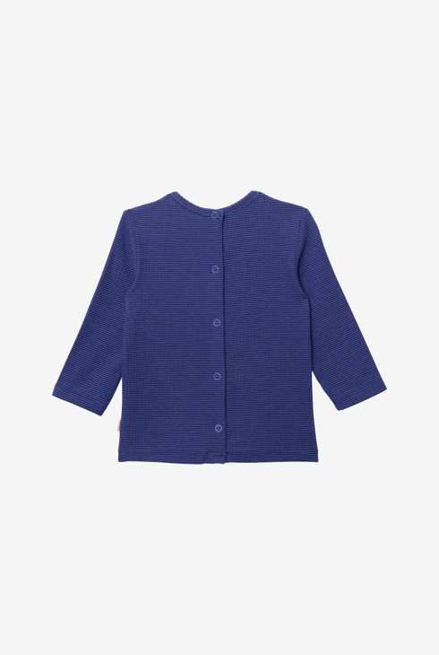 T-shirt bébé marine fines rayures bleu Catimini 2