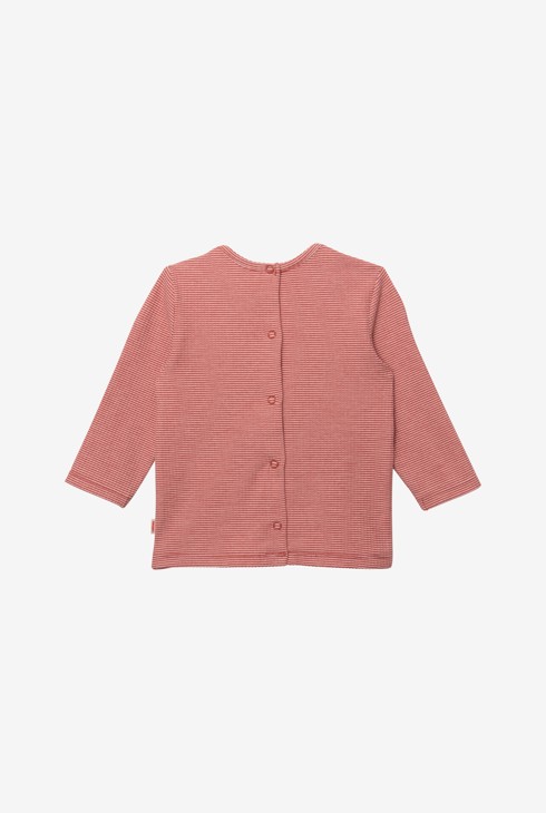 T-shirt bébé brique fines rayures rouge Catimini 2