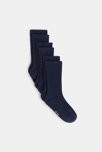 Chaussettes unies (lot de 3) bleues garçon