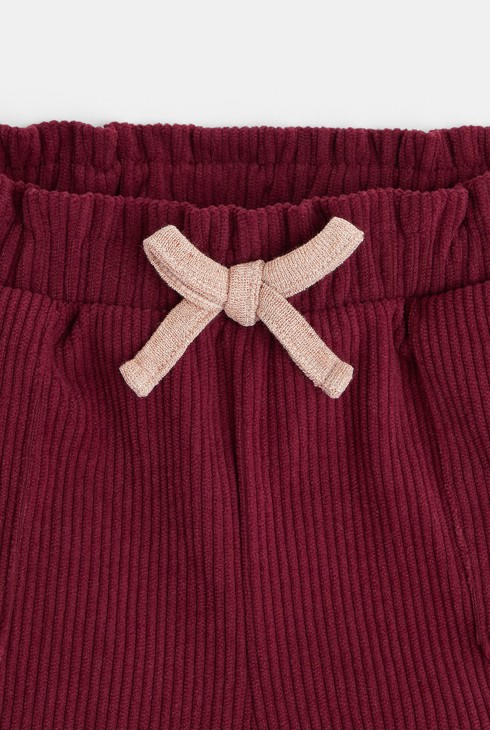 Corduroy paper bag shorts 2