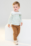 Camiseta marinera verde para bebé niño 4