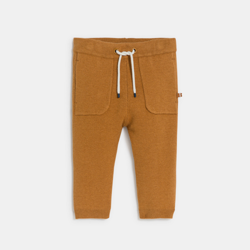 Pantalon Maille Souple Marron Bébé Garçon - Marron - 23M - OBAIBI