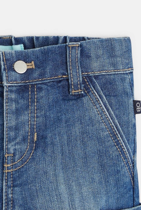 Jean battledress multipoches bleu bébé garçon 2