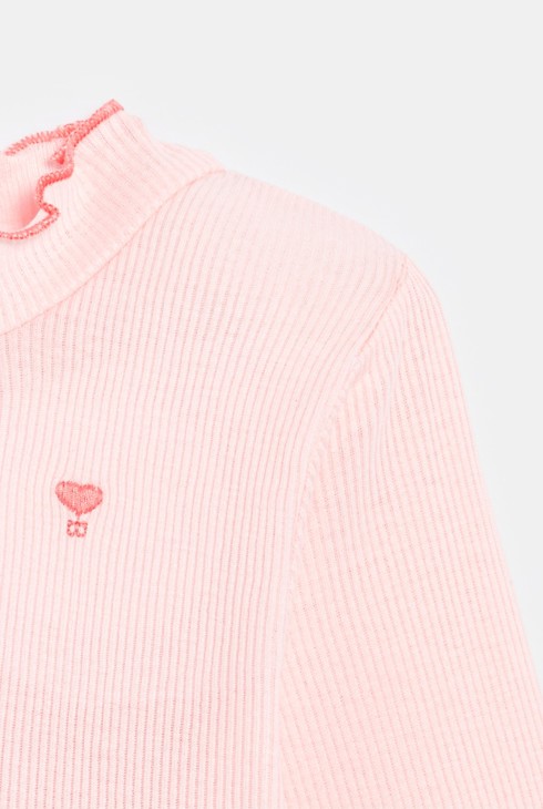 Samarreta de canalé pla amb coll ondulat 2