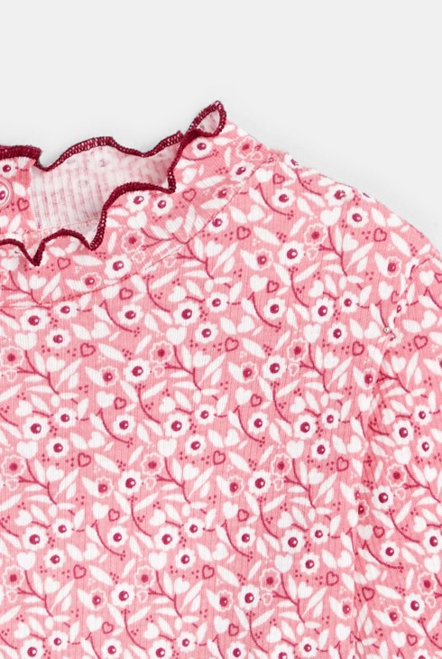 Samarreta de canalé pla amb coll ondulat 2