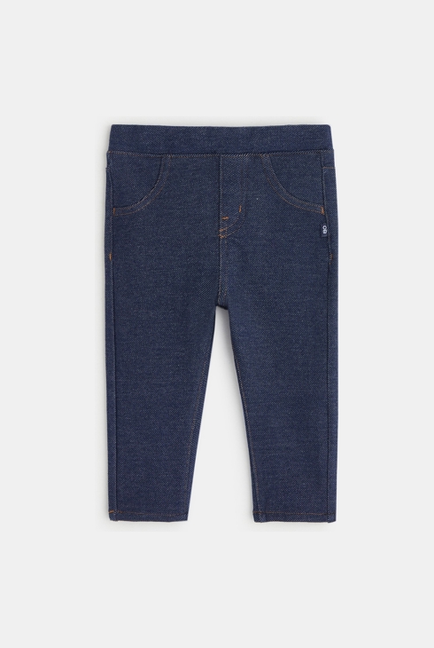 Jeggings aus Denim Knitlook Blau Baby Mädchen 1