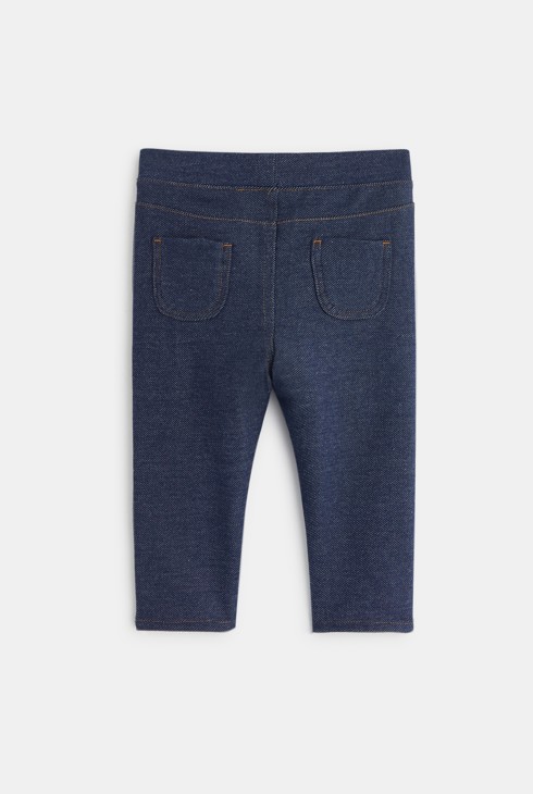 Jeggings aus Denim Knitlook Blau Baby Mädchen 2