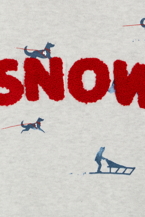 Bluza we wzory SNOW szary chłopiec 2