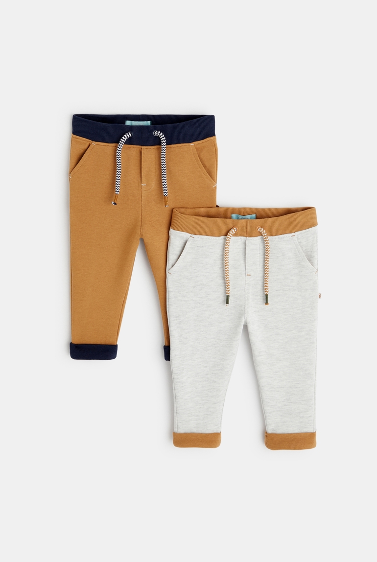 Pantalón de jogging (pack de 2) gris bebé niño 1