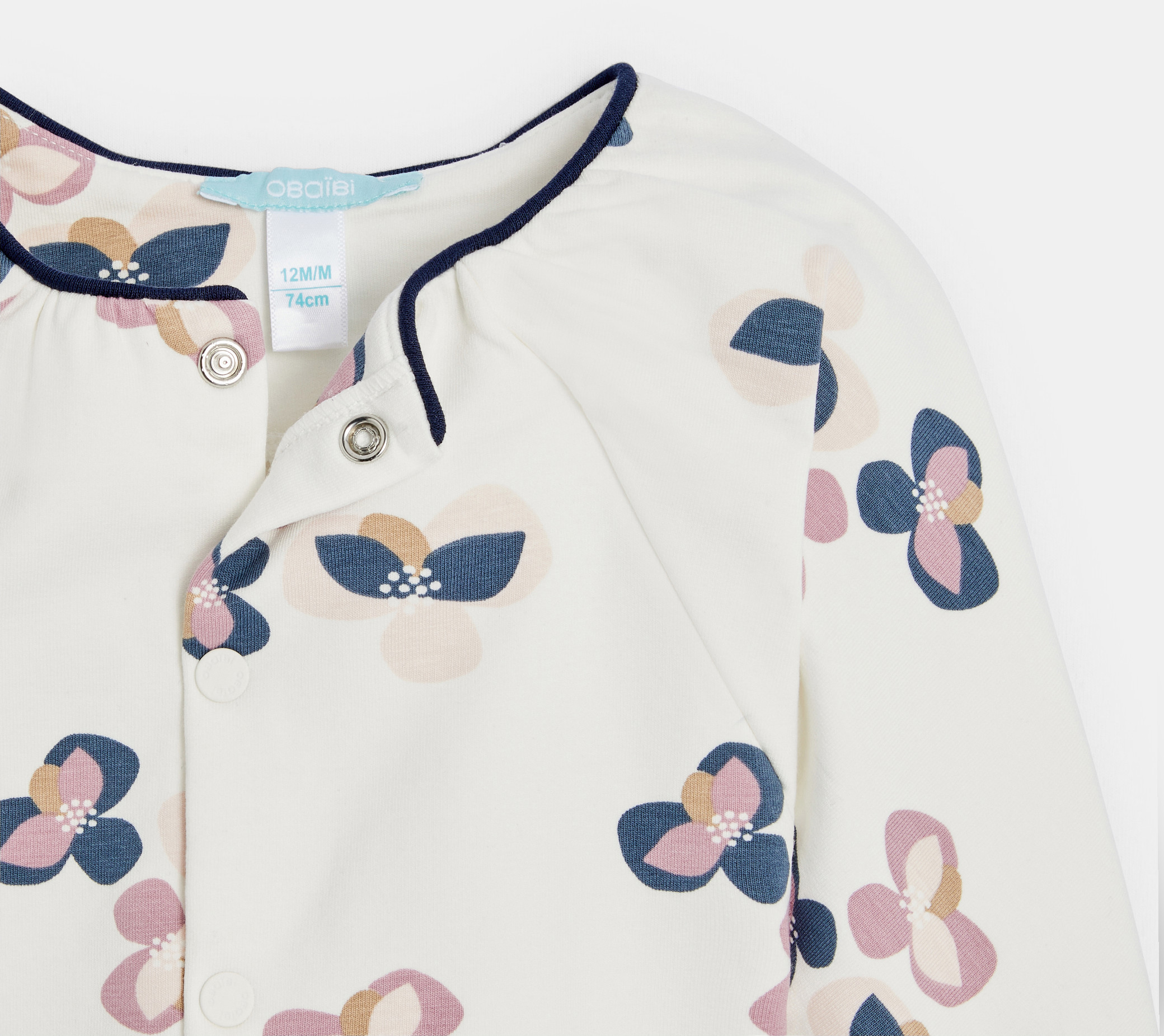 Moltonweste mit Blumenmuster Rosa Baby Mädchen 2