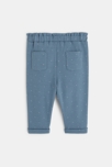 Paperbag-Hose aus Moltonstrick Blau Baby Mädchen 3