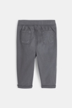 Gefütterte Leinenhose mit Denim-Optik Grau Baby Jungen 3