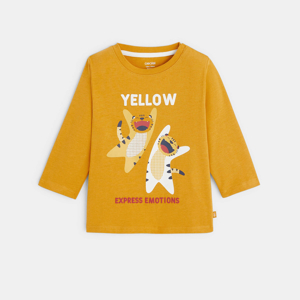 T-shirt Yellow expression jaune bébé garçon 1