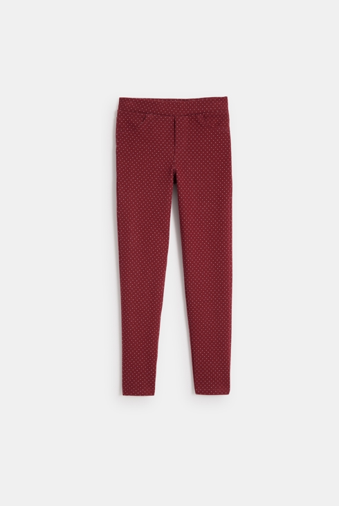 Polka dot Milano jersey jeggings 1