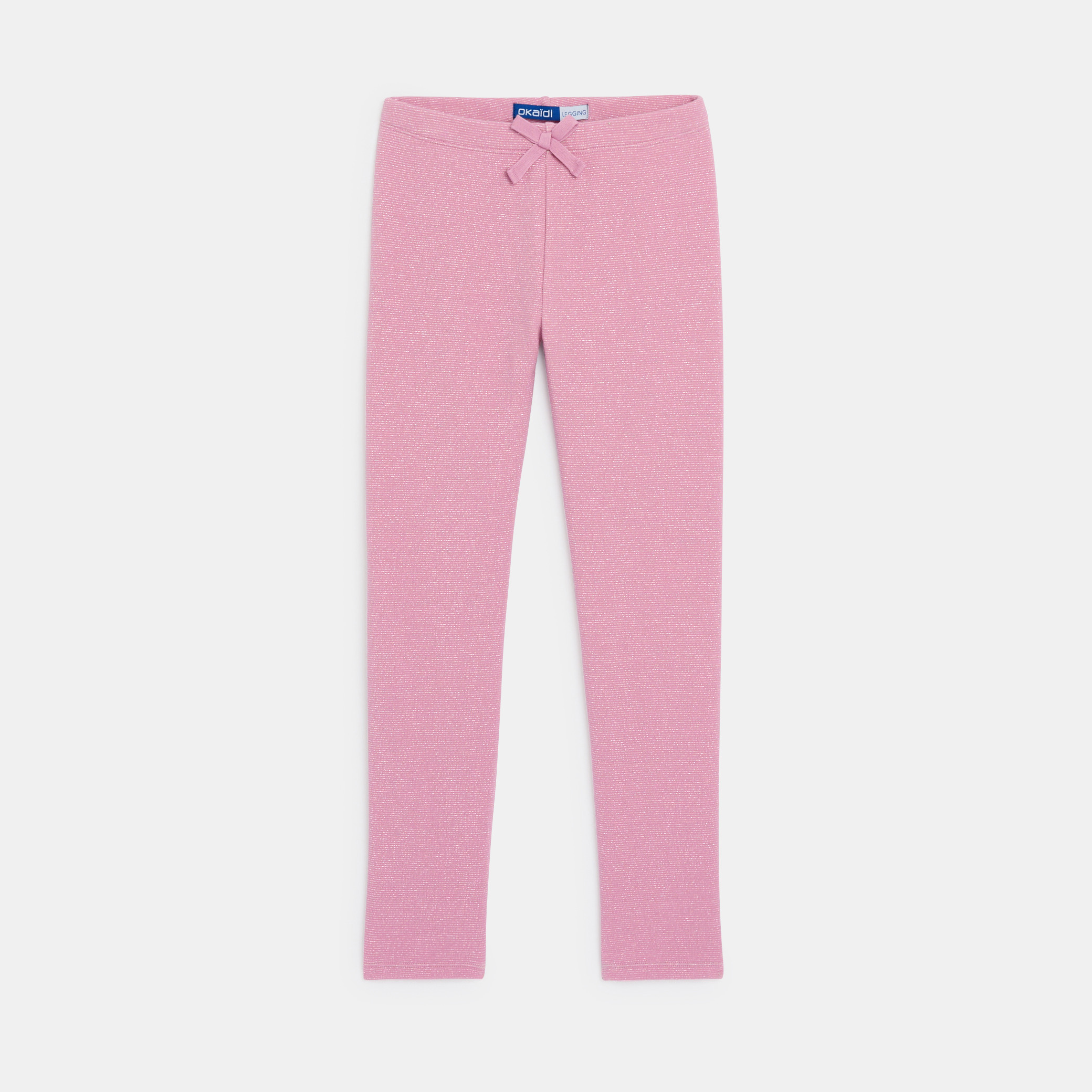Leggings en jersey milano fille - Vieux Rose Tres Clair