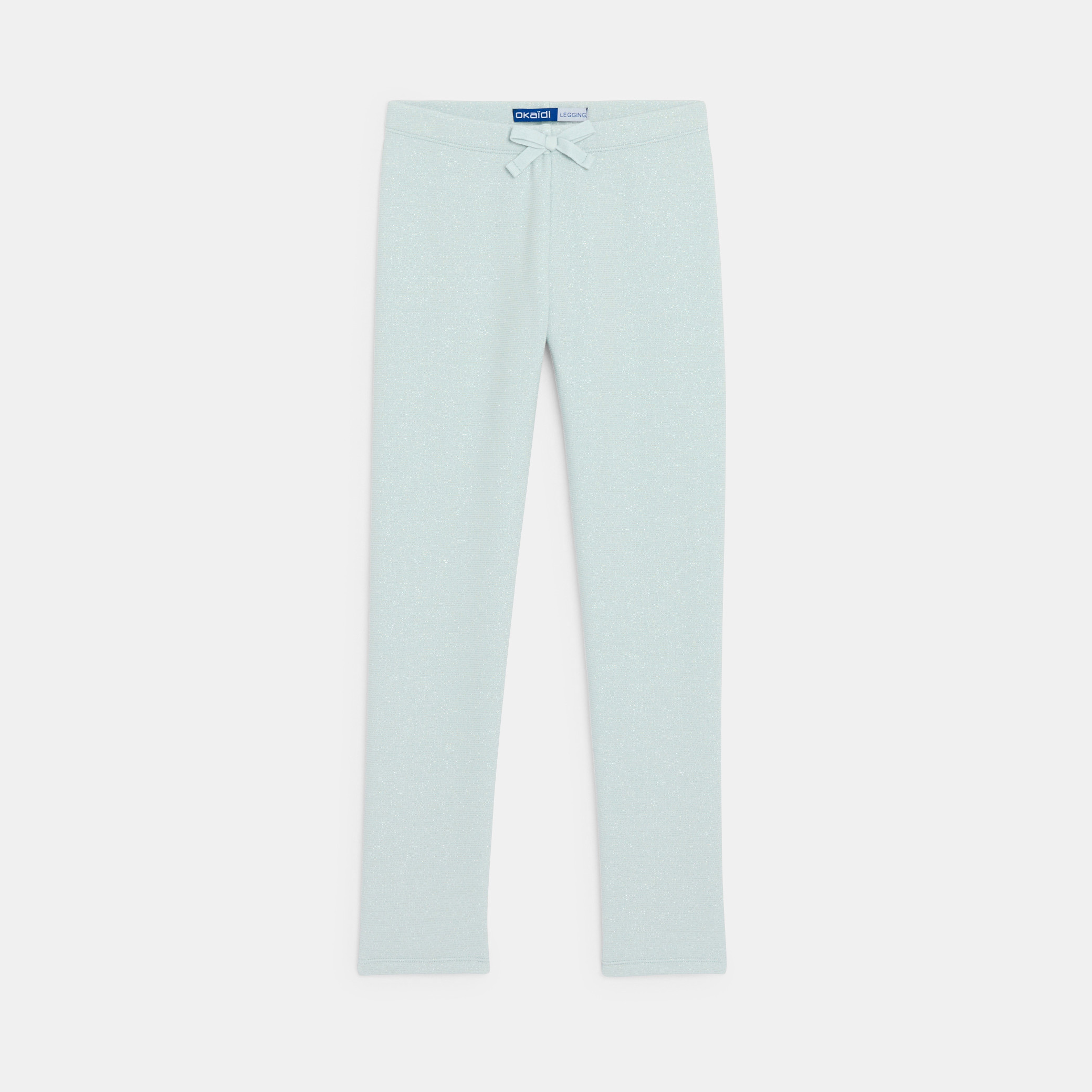 Leggings en jersey milano fille - Bleu Brumeux