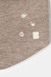Snood tricot doublé soft boa beige bébé fille 2