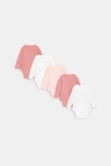 Bodi cruzado (pack de 5) rosa recién nacido 1