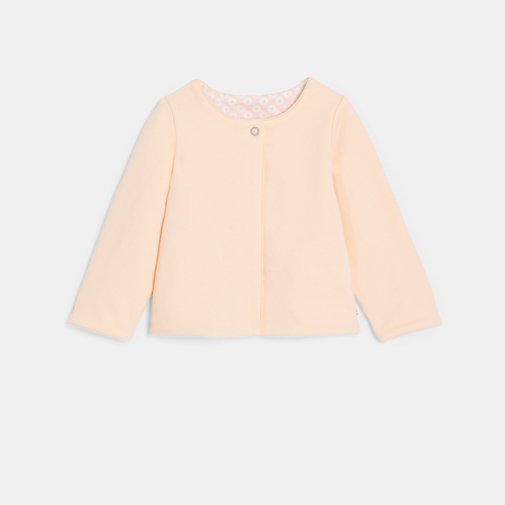 Baby girl's pink reversible floral cardigan Okaïdi & Obaïbi
