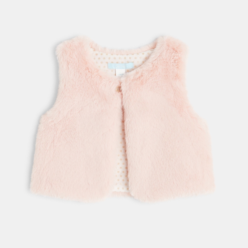OBAIBI - Gilet soft boa - Fille