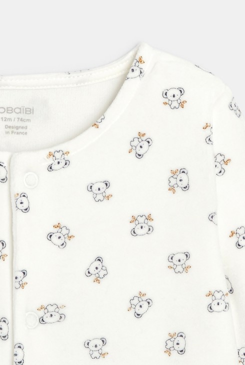 Strampler aus Samt (3er-Pack) Blau Geburt 2