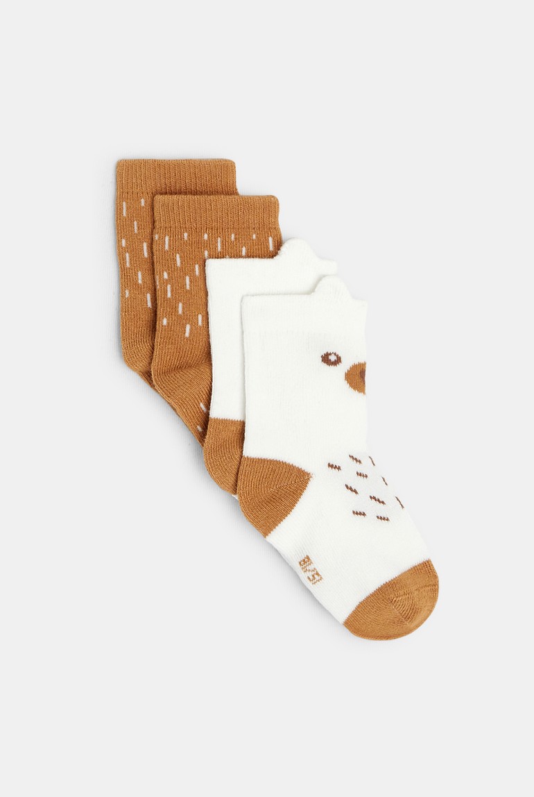 Socken Lama (2er-Pack) Braun Baby Jungen 1