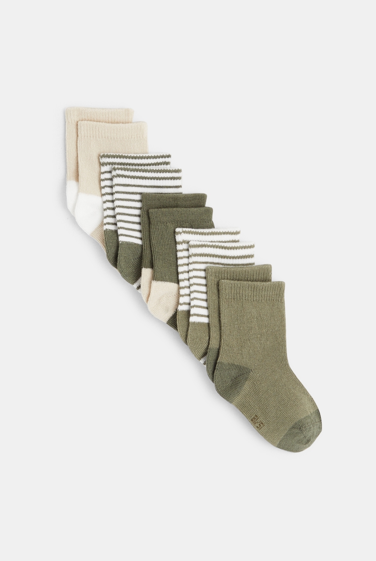 Calcetines variados (pack de 5) verde bebé niño 1